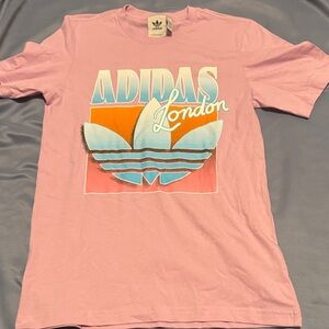 Adidas Pink and Blue London Tee